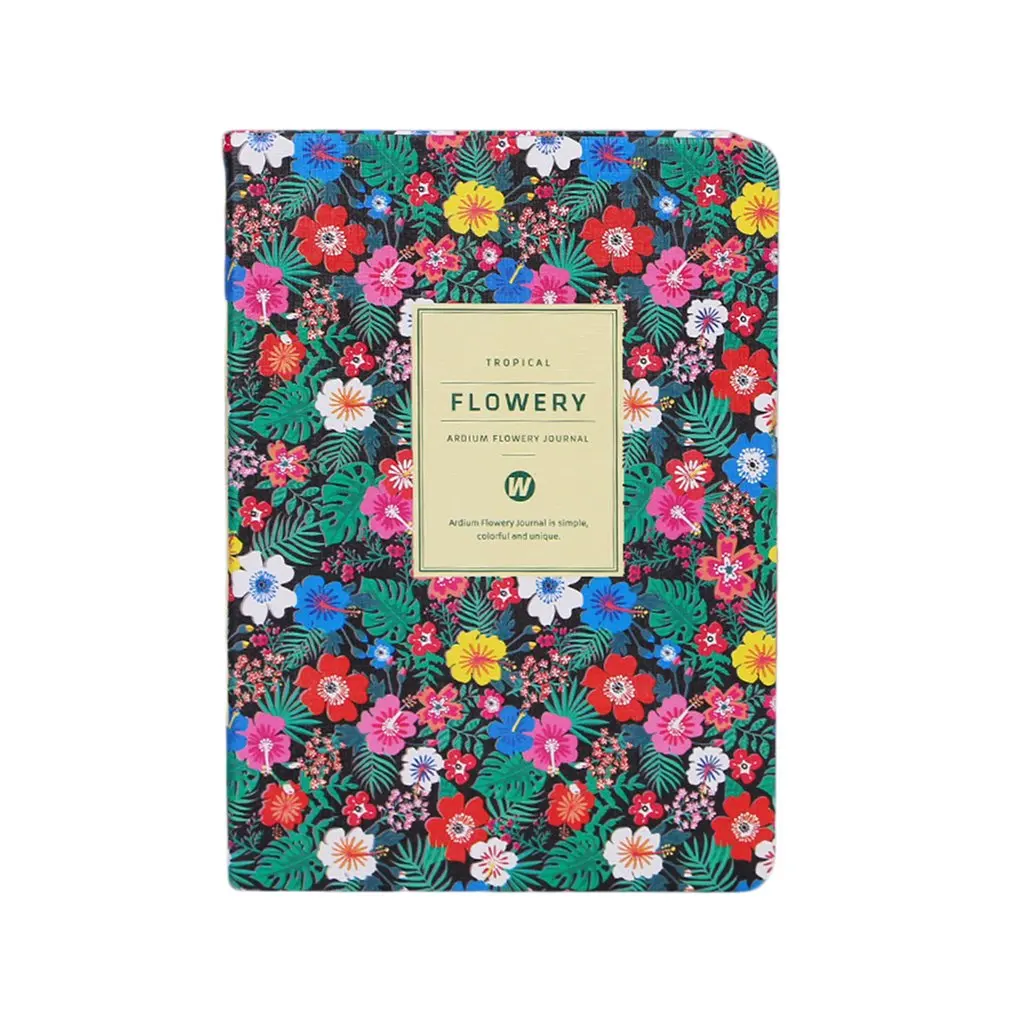 Дневник из искусственной кожи записная книжка с цветочным рисунком еженедельник