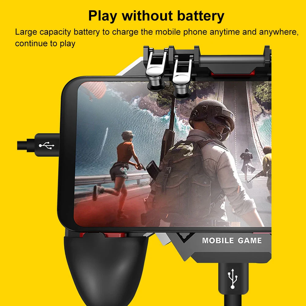 Pubg Game Gamepad AK77 for Phone Shooter Trigger Fire Button Cooler Fan Controller Grip 6 Finger Joystick PUBG | Мобильные телефоны