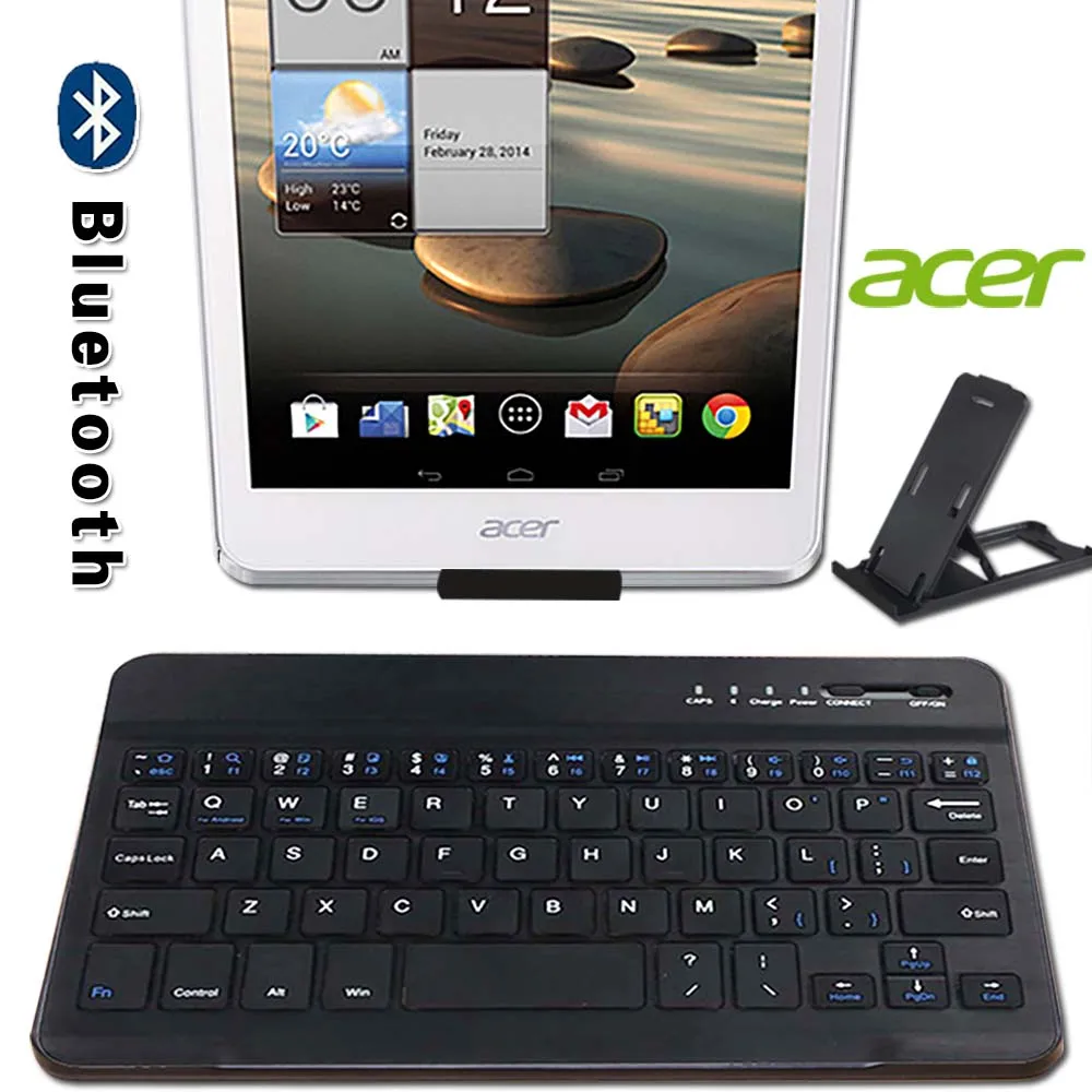 Беспроводная Bluetooth-клавиатура для планшета Acer Iconia A1/B1/Tab 7/Tab 8/Predator 8/Tab B1/Talk S/One 7/One 8 |