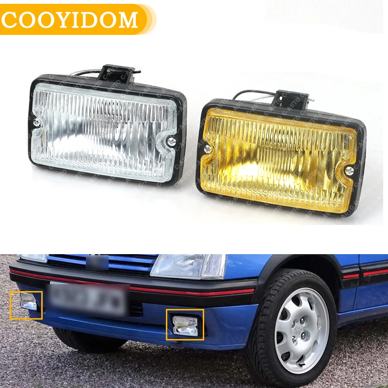 Для PEUGEOT 205 GTI CTI 106 306 Mi16 H3 передний противотуманный светильник противотуманная