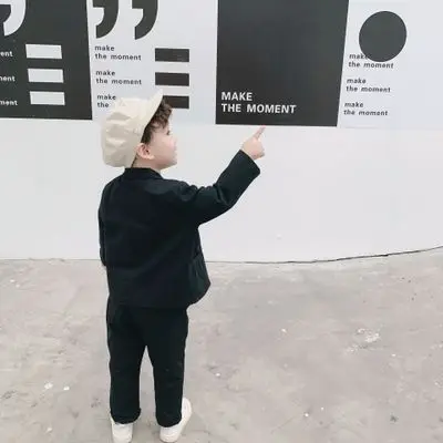 Взрывной костюм для мальчиков 2-6 лет Детский Повседневный красивый однотонный