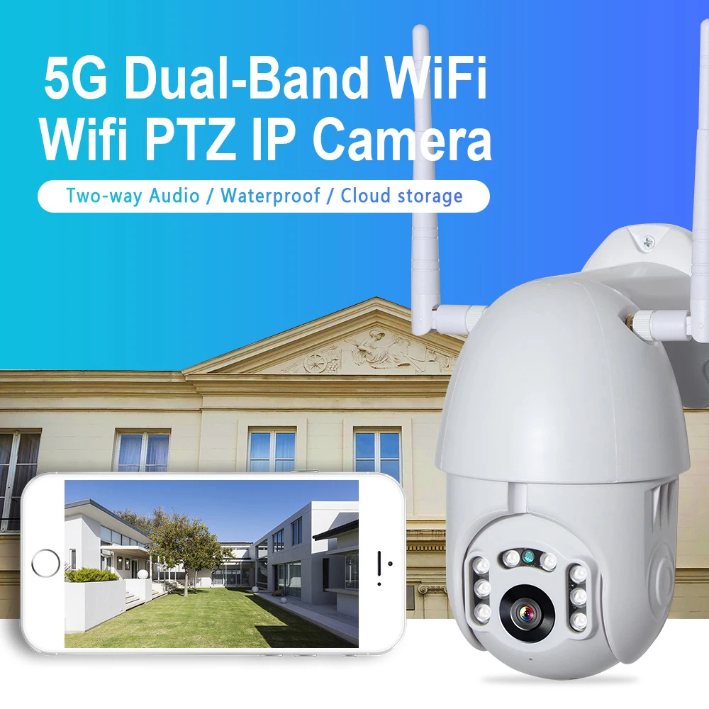 Купить Умная наружная камера видеонаблюдения с поддержкой Wi-Fi и функцией ночного видения