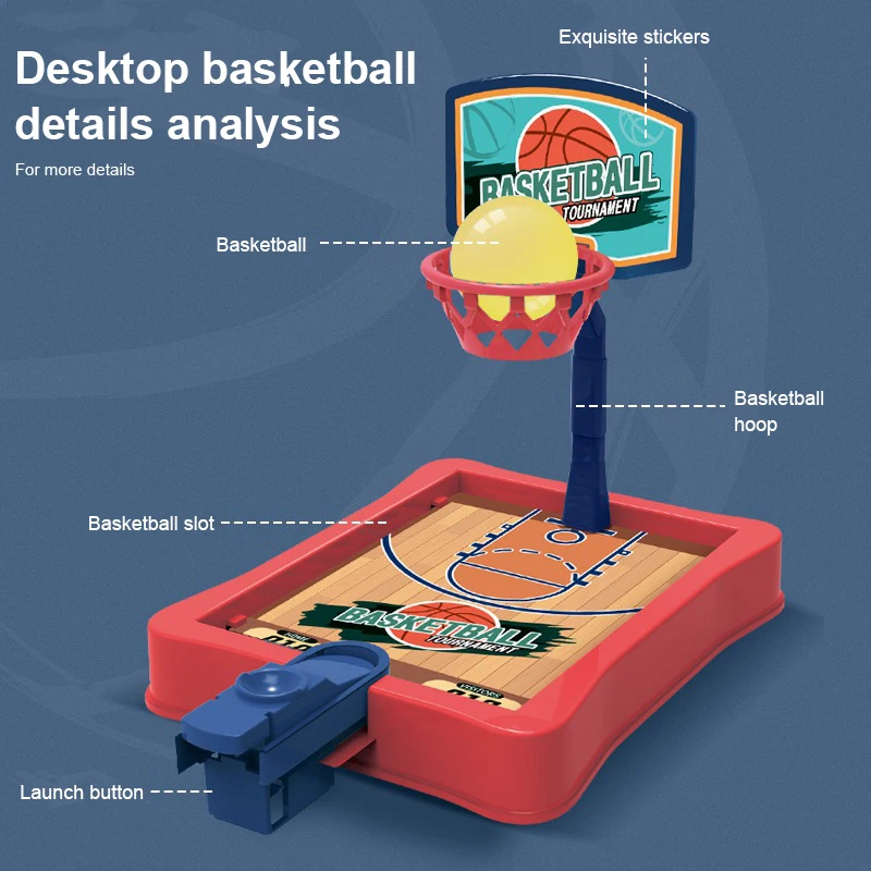 

1 Set Desktop Game Board Game Series Double Finger Ejection Basketball Machine Parent Child Interactive Board Game Novelty Toys