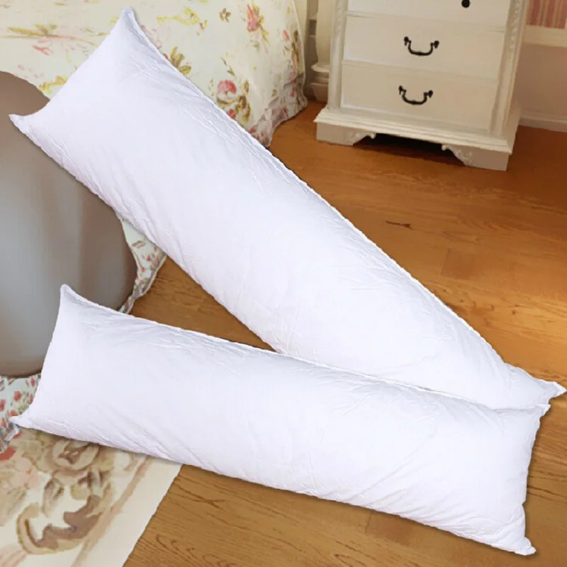 

Long Pillow Inner White Body Cushion Pad Anime Rectangle Sleep Nap Pillow Home Bedroom White Bedding Accessories 150 x 50CM