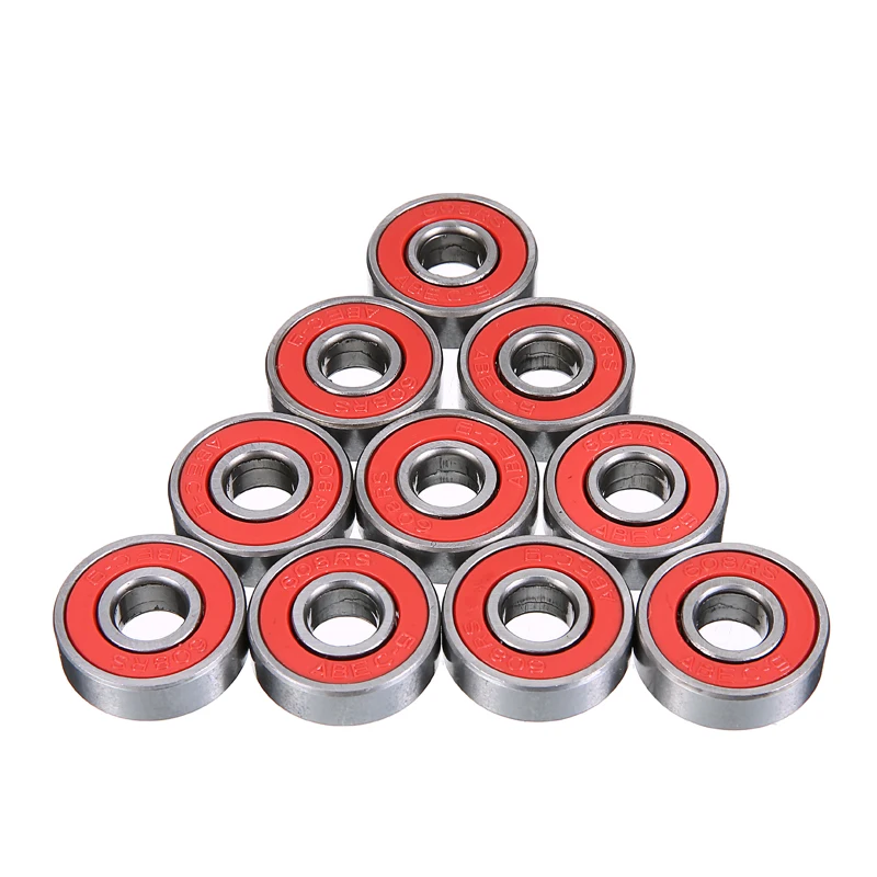 10 шт. ABEC 9 Red TN инженерный пластиковый подшипник для скейтборда подходит