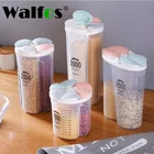 Герметичный влагостойкий Кухонный Контейнер WALFOS, прозрачный бытовой кухонный контейнер для хранения сухой пищи, кухонный инструмент