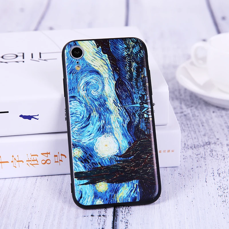 sunflower phone case For iPhone 11 X XS XR Max 6 6S 7 8Plus sun Painted Cover PhoneCase |