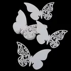 50 шт.лот, Винные бокалы, карты с именем и бабочкой, вечерние карты для стола, для дня рождения, свадьбы, вечерние украшения для бара