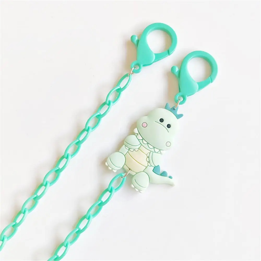 Милый мультяшный животный Панда Кролик маска очки цепочка акриловая подвеска