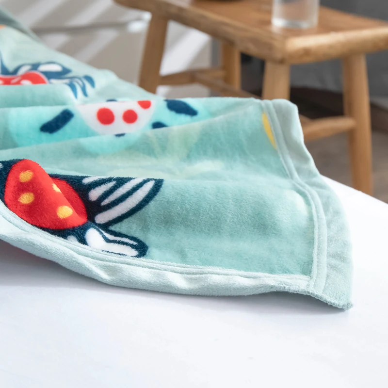 Фланелевые одеяла Мультяшные двойные полные королевские искусственные мягкое