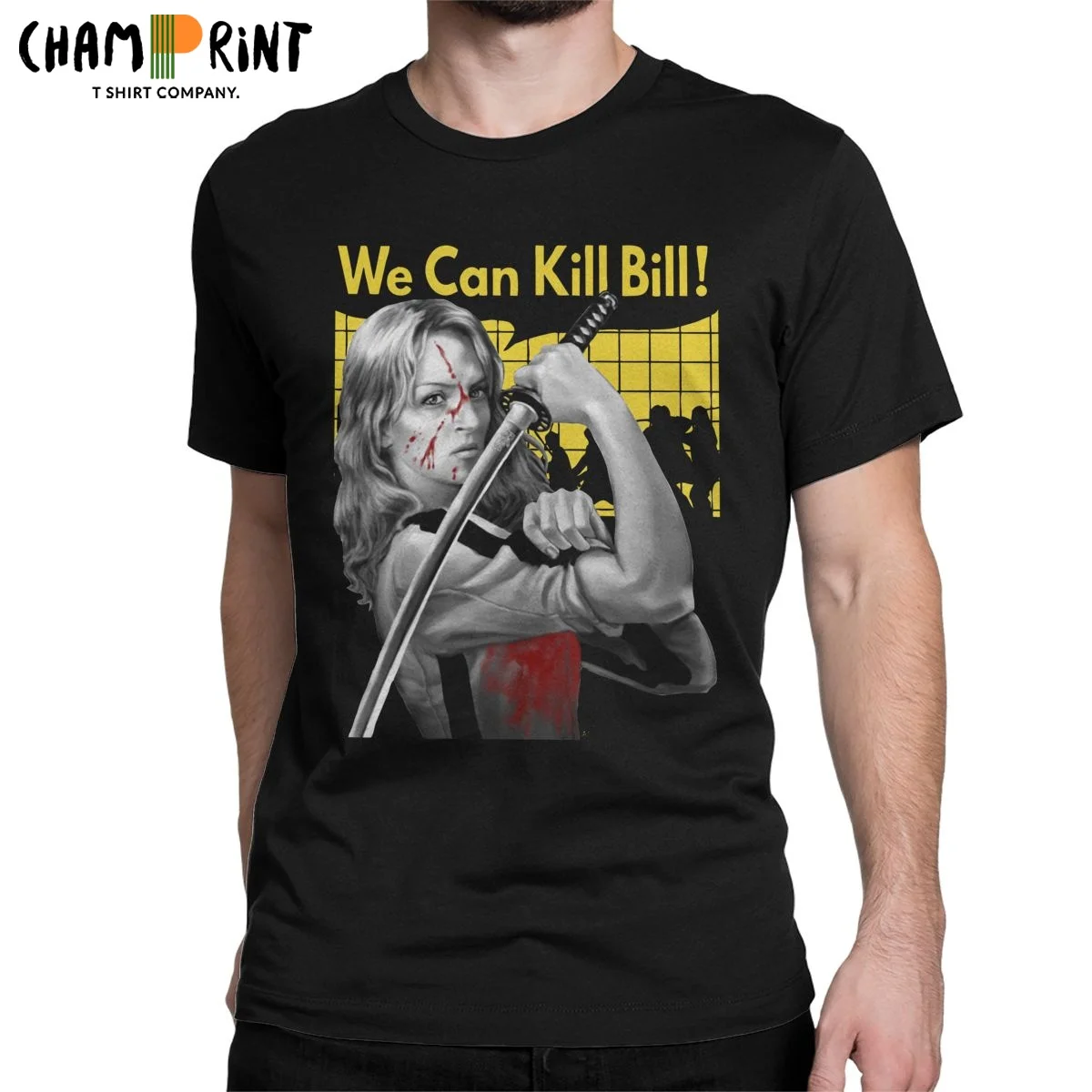 

Humor We Can Kill Bill T-Shirts Men Round Neck 100% Cotton T Shirt Quentin Tarantino Short Sleeve Tees Big Size Clothes