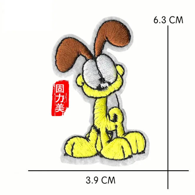 5 шт. Мультяшные тканевые наклейки с котом маленькие пластыри оранжевым толстым