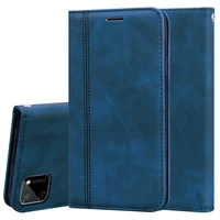 2021 realme c11 case luxury business magnetic flip case for oppo realme c11 leather wallet cover phone case for oppo realme c11