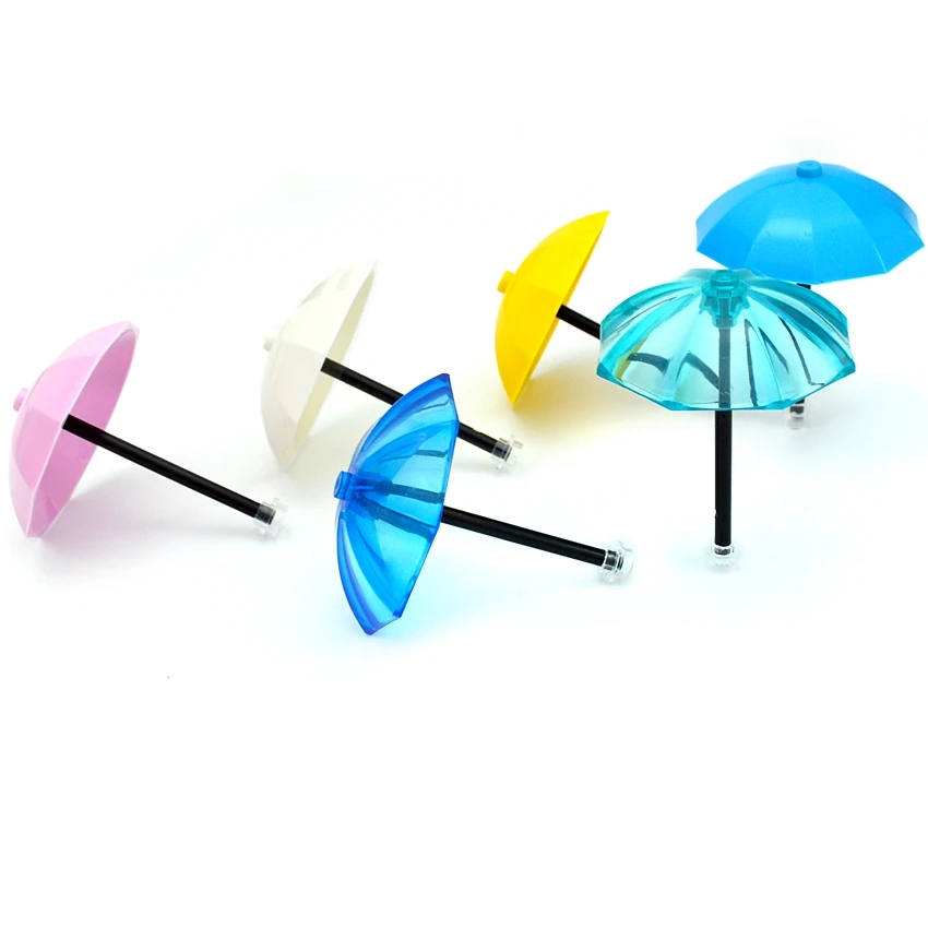 

Building Blocks 4094 Utensil Umbrella Top with No Bottom Flaps 6x6 with Top Stud City Sunshade Bricks Creative Toy For Children