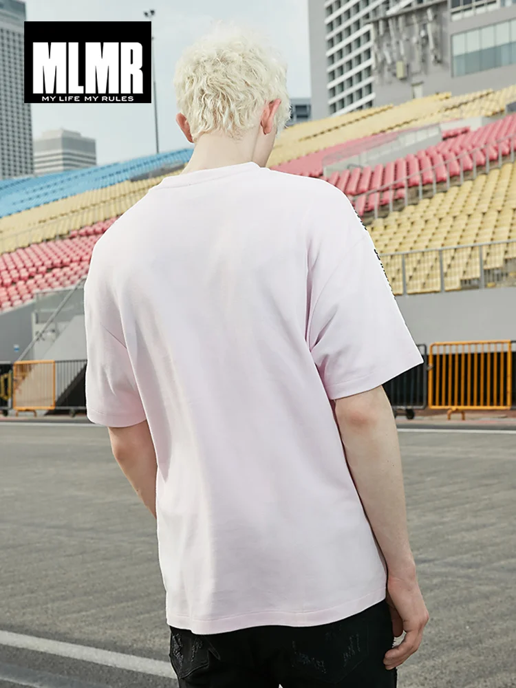 JackJones Мужская однотонная свободная футболка с короткими рукавами в стиле хип-хоп