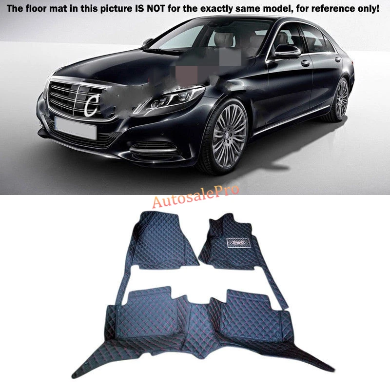 For Mercedes Benz S Class W222 2014-2015 Right & Left Hand Drive Black Front Rear Floor Mat Carpets Pad cover