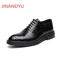 formal leather shoes for men oxford business shoes elegant wedding flats italian dress mens party leather shoes vintage fashion