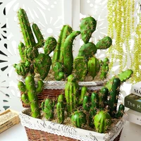 artificial plastic cactus succulents prickly pear potted plant no pot eco friendly simulation home office desktop decoration hot