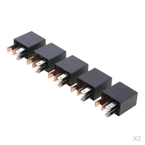 10PCS Car 30A 12V SPST Micro Relay for Electric Fan Fuel Pump Light Horn 5Pin | Автомобили и мотоциклы