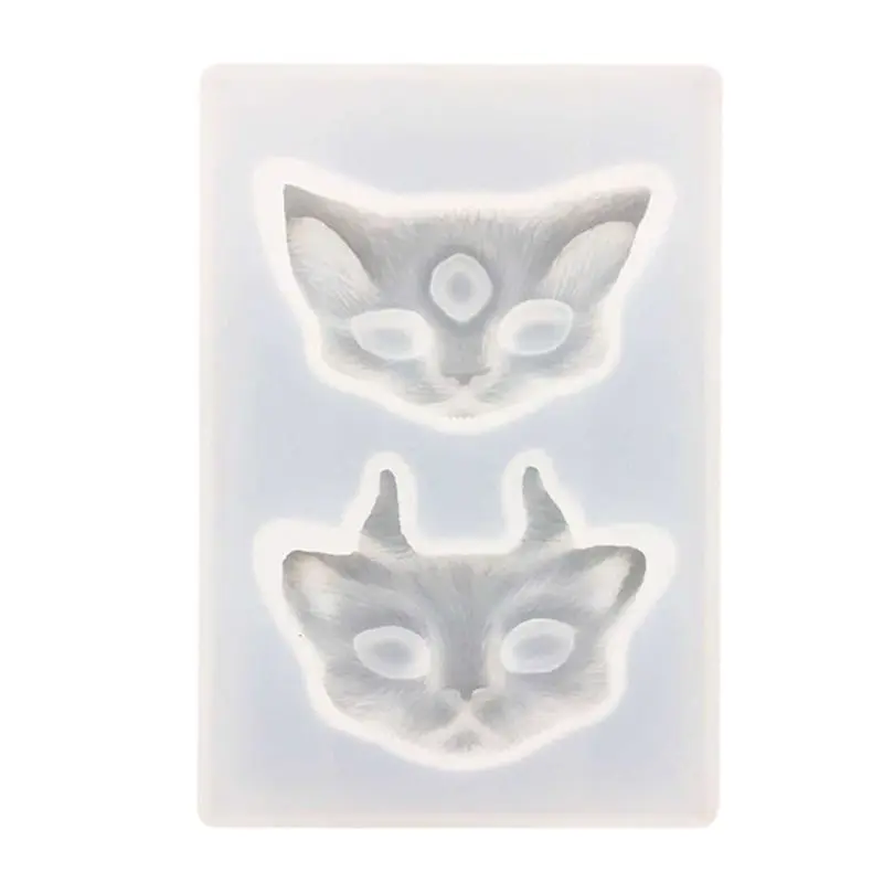 

Силиконовые формы «сделай сам» в виде головы кошки, формы для литья из эпоксидной смолы, в том числе 2 стиля кошек для рукоделия из смолы, фор...