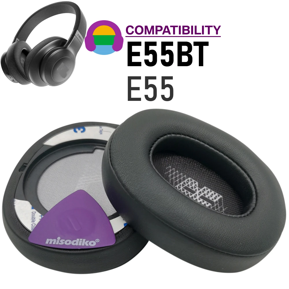 

misodiko Ear Pads Replacement for JBL E55 E55BT Over-Ear Headphones Earpads Cushion Repair Parts