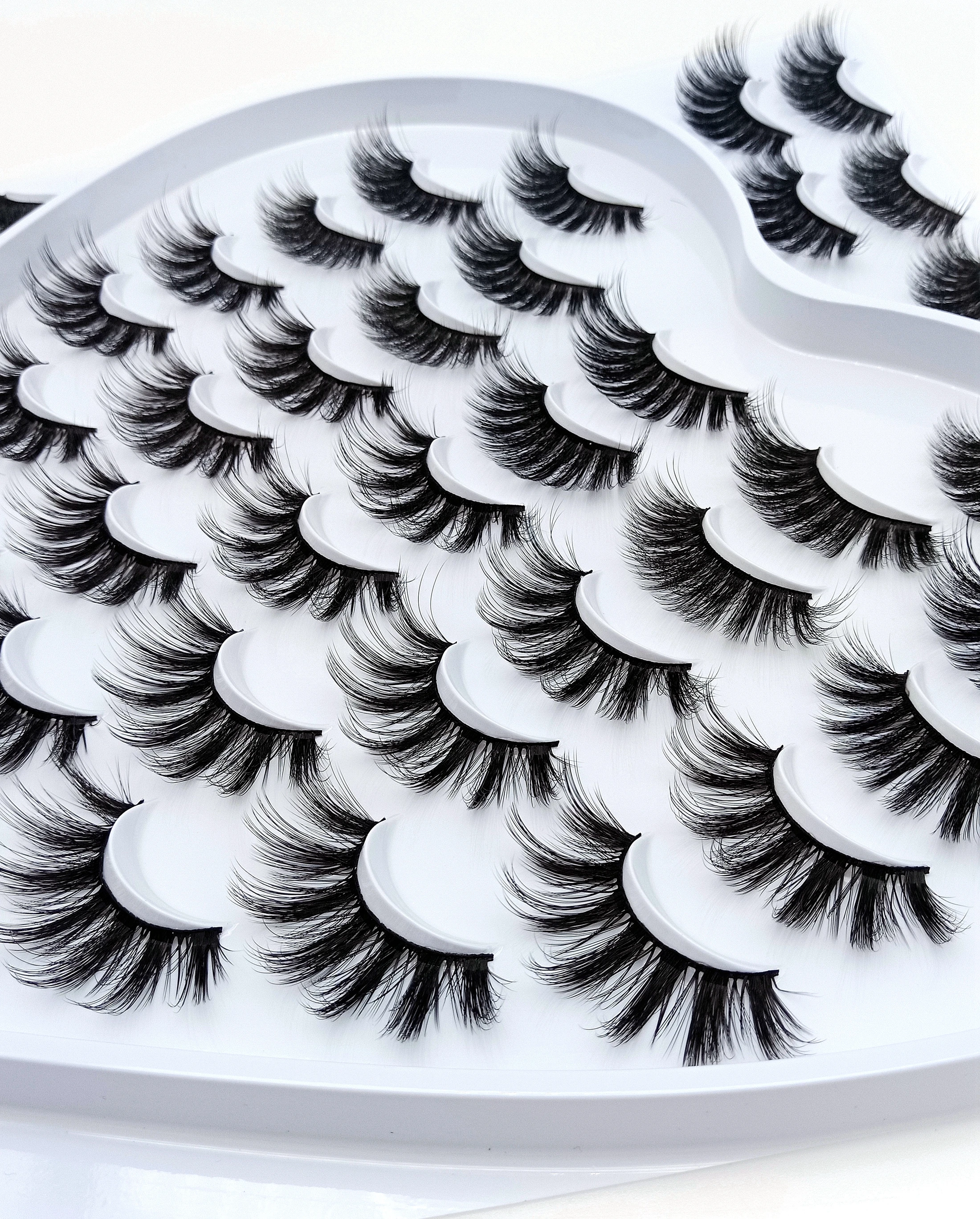 Ресницы норковые объемные длинные толстые 2-21 пара 18-25 мм | Красота и здоровье