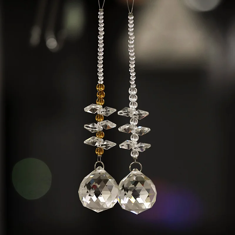 

10 Pieces Luxury K9 Crystal Ball Pendant Garland Chandelier Hanging Party Wedding Curtain Christmas Decoration