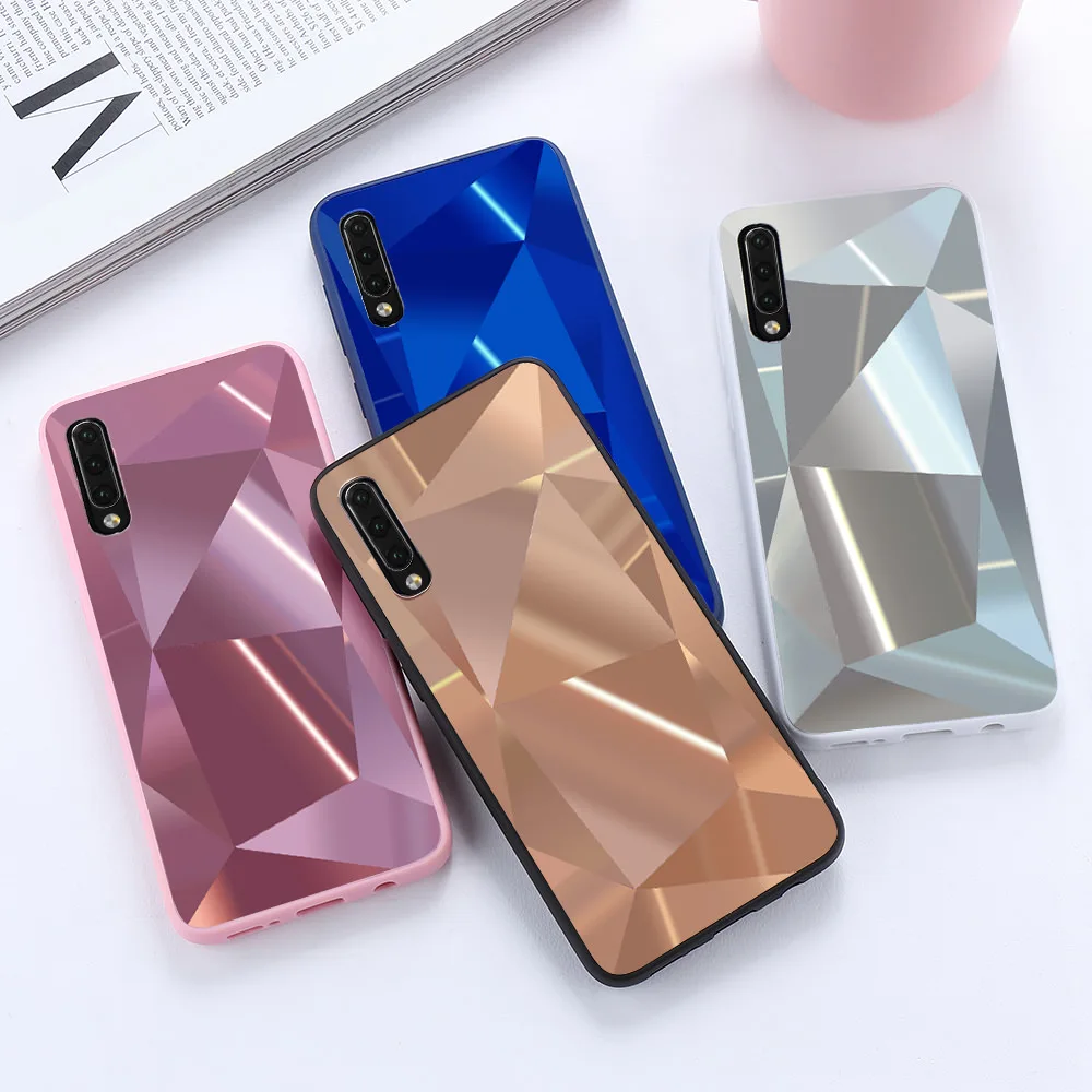 LAPOPNUT 3D Алмазный зеркальный чехол для телефона Samsung Galaxy A70 A50 A40 A20 A30 A10 Тонкий
