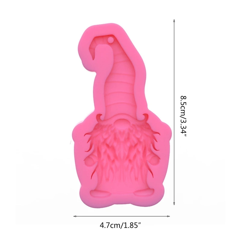 

Santa Keychain Epoxy Resin Mold Christmas Pendant Silicone Mould DIY Crafts Jewelry Making Tool