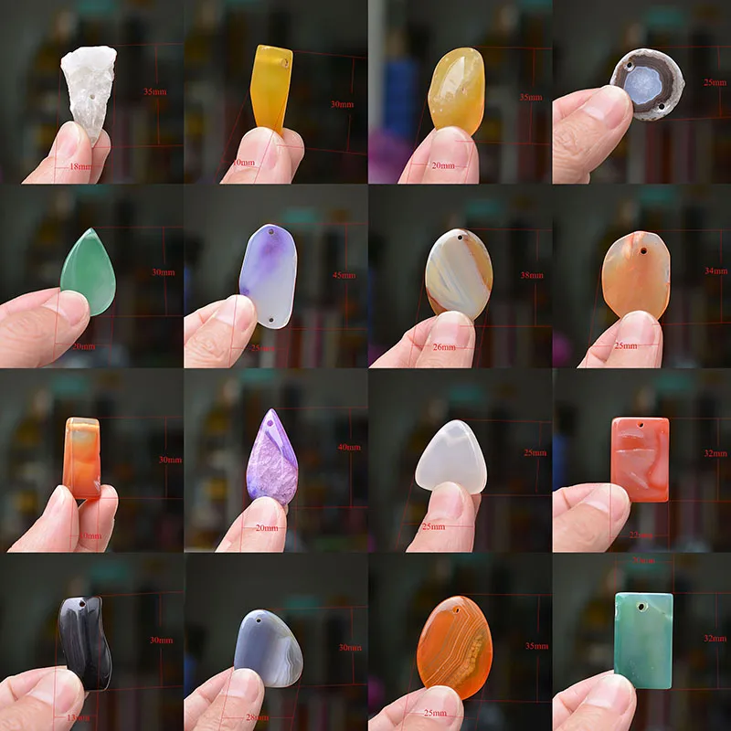 FLTMRH Смешанные Подвески неправильной формы подвески ожерелья и из натурального