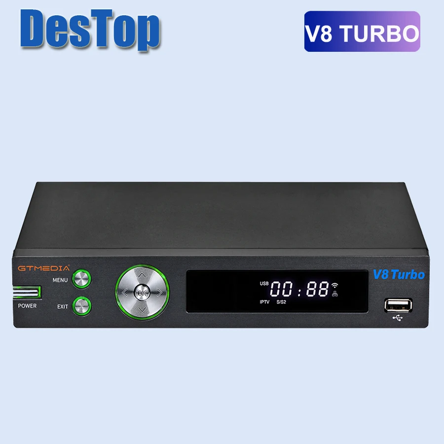1 шт. GTmedia V8 турбо спутниковый ресивер FHD ТВ декодер DVB S2X T2 кабель M3U CA слот для карт