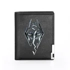 Кошелек Skyrim Symbol для мужчин и женщин, короткий бумажник из искусственной кожи, держатель для банковской кредитной карты, 2021