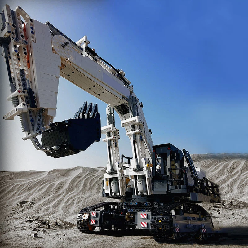 DHL высокотехнологичные строительные блоки модели Liebherrs R9800 экскаватор APP