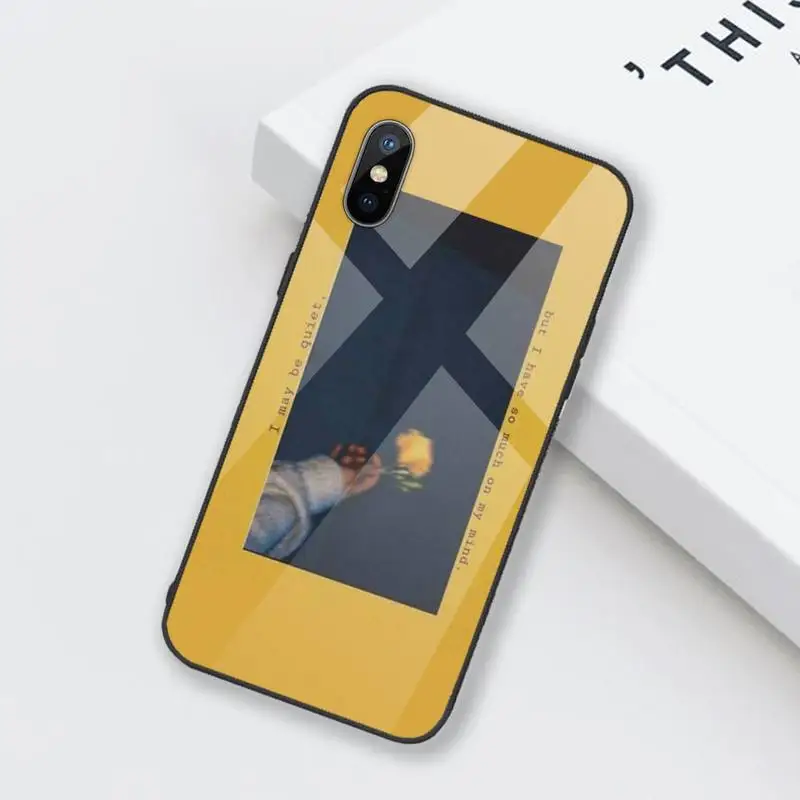 

Flower Sunflower Rose Phone Case Tempered glass For iphone 6 6S 7 8 plus X XS XR 11 12 mini PRO MAX