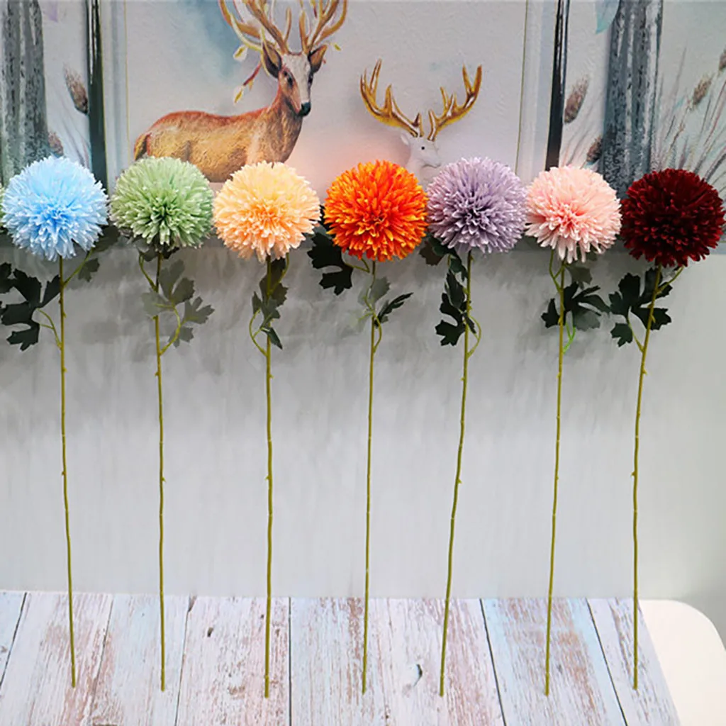 Искусственные очень большие цветы одуванчика 5 шт. романтичный цветочный букет