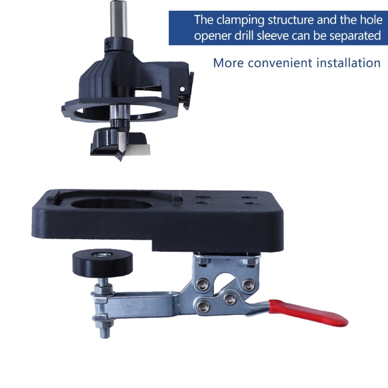 

35mm Hinge Boring Jig Hole Opener Punch Locator Boring Guide Hole Drill for Woodworking Template Cupboard Cabinets Tool