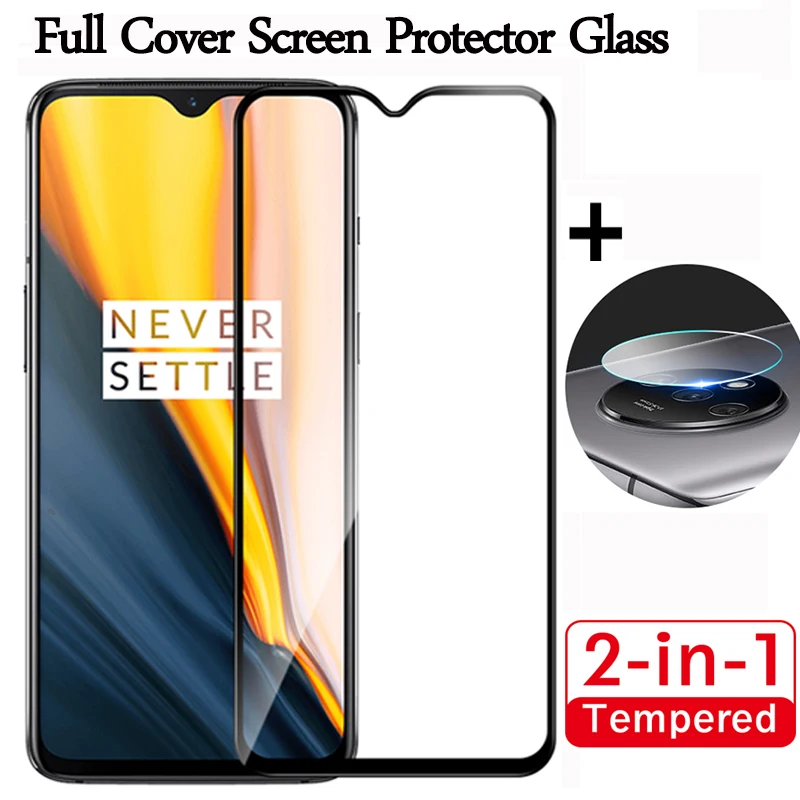 2 в 1 Защитное стекло для камеры и экрана oneplus 7 t t|Защитные стёкла плёнки телефонов|