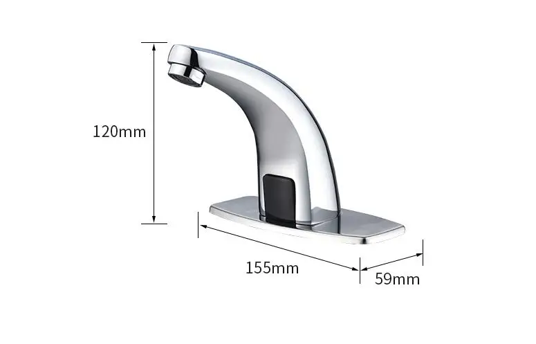

Hot & Cold Bathroom Automatic Touch Free Sensor Faucets water saving Inductive electric Water Tap mixer battery power