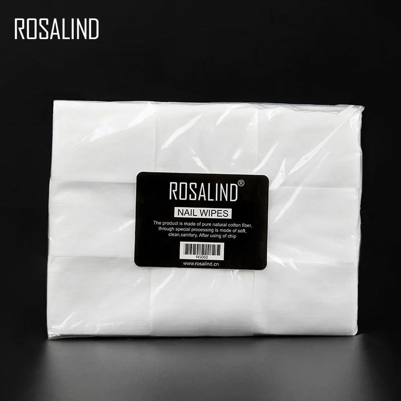NAIL WIPES ROSALIND безворсовые салфетки для ногтей, обезжириватель, 900 шт./лот, салфетки для снятия лака, хлопок, обезжиривание, инструмент для маникюра - Цвет: NAIL WIPES