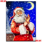 Набор для алмазной вышивки сделай сам, картина с изображением Санты, мозаика из страз, вышивка крестиком, Декор, рождественские подарки