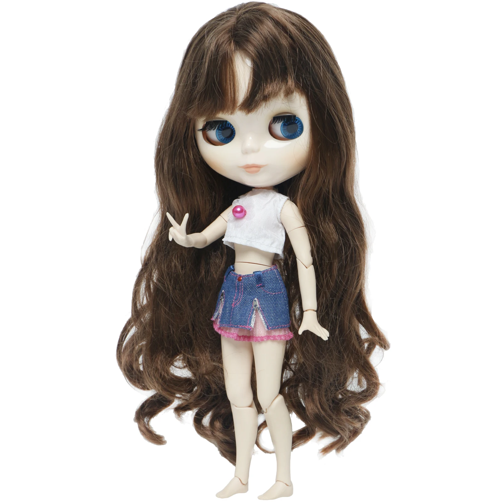 Модное милое мини платье белый жилет синяя джинсовая юбка аксессуары Одежда для