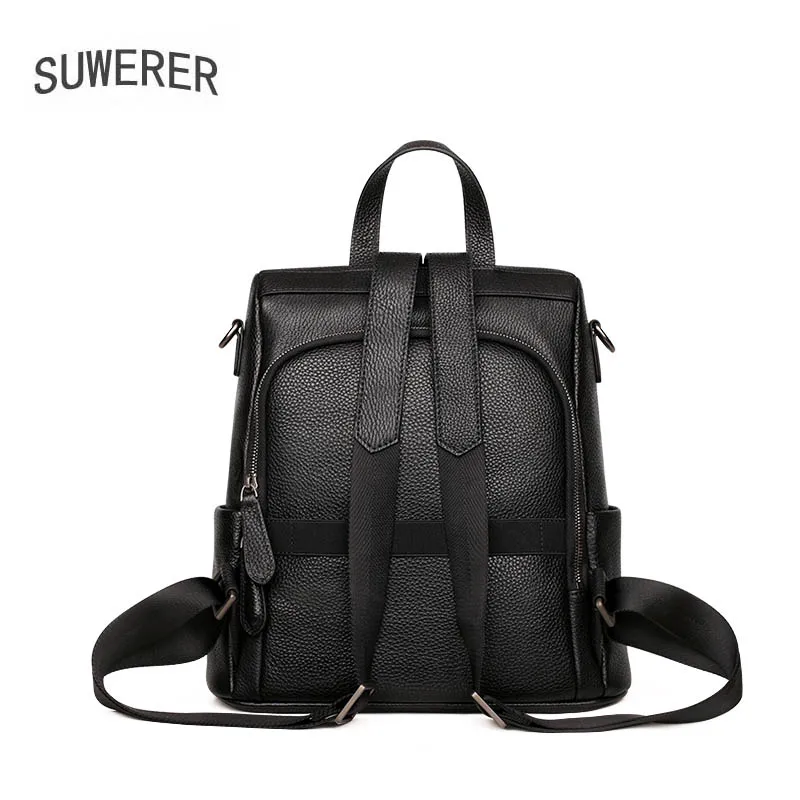 

New Women Genuine Leather Bags Fashion Backpack Cowhide Leather Shoulder Bag Women Bag Luxury Designer Leather Backpack Women