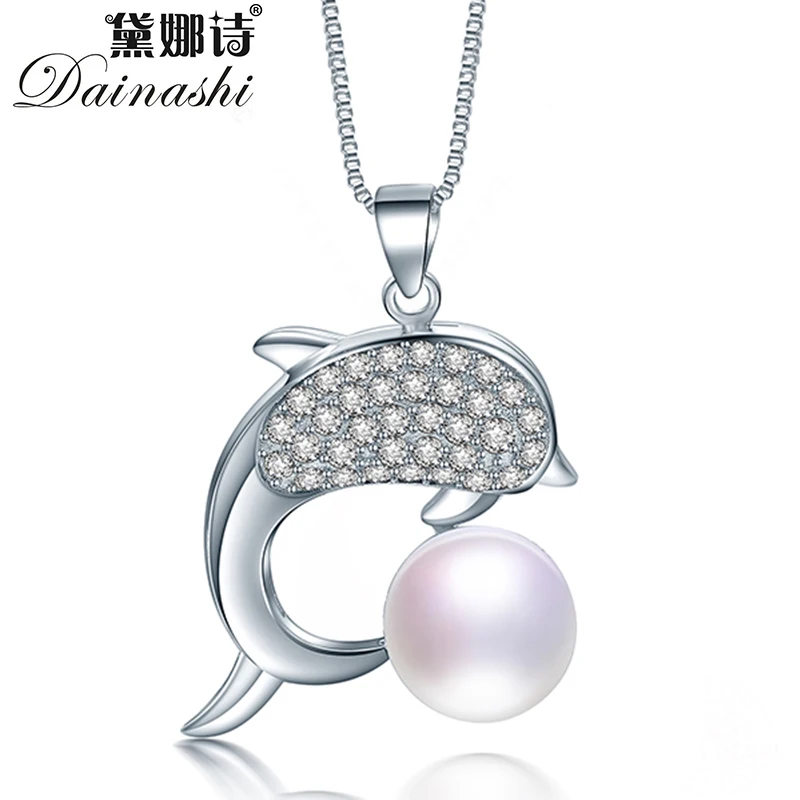 Dainashi 925 пробы серебро Циркон Дельфин кулон Цепочки и ожерелья Горячая распродажа