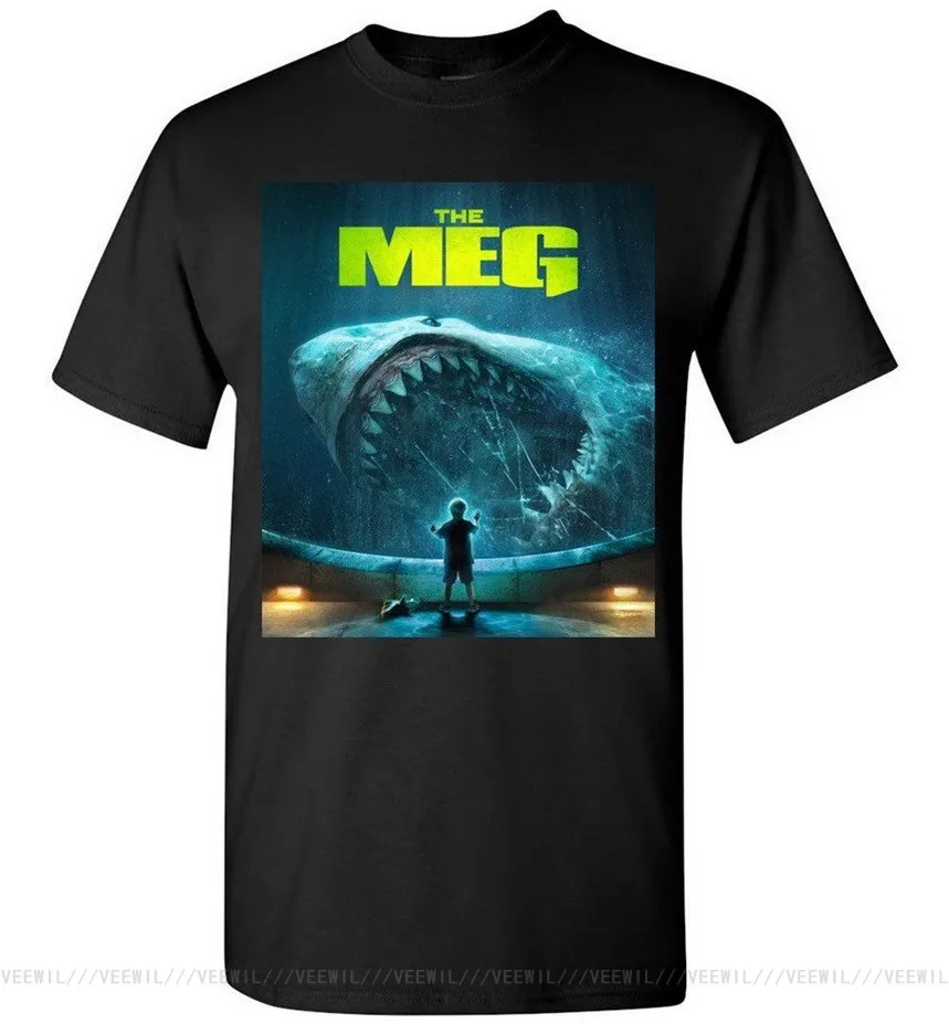 

Megalodon Shark The Meg Funny T-Shirt M 234XL XXL Cool Casual Pride T Shirt Men Unisex New Fashion