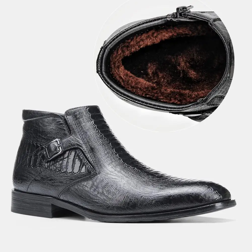 

Мужские ботинки 40-46, зимняя Удобная Нескользящая Теплая мужская зимняя обувь 2020