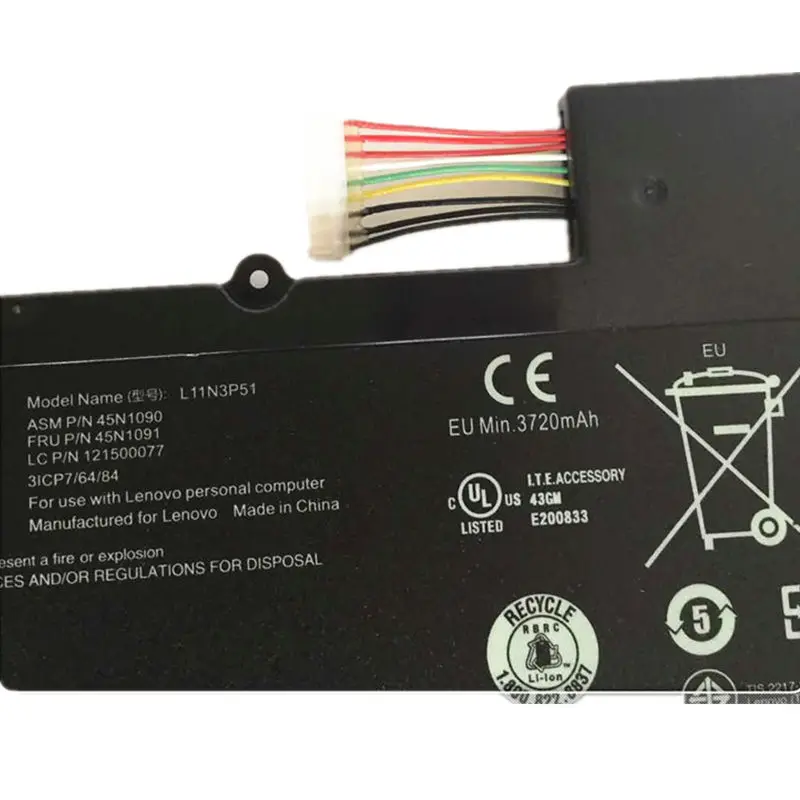 New Original Laptop replacement Li-ion Battery for Lenovo V490U V490UA T430U V590U 45N1089 11.1v 47wh | Компьютеры и офис