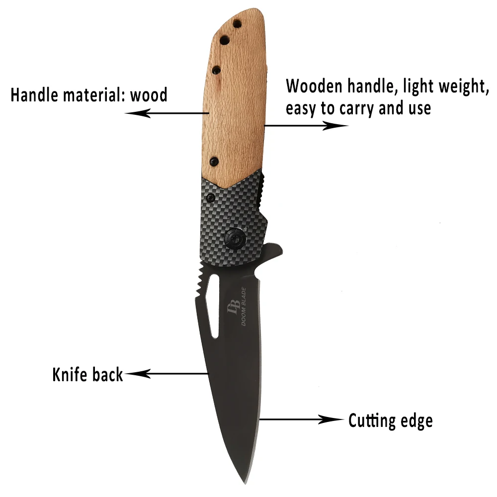 Нож 7 9 дюйма складной нож для повседневного использования из стали 5CR13MOV с