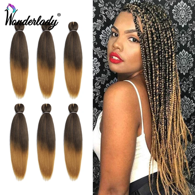 WonderLady легкие косички предварительно растягивающиеся для наращивания волос