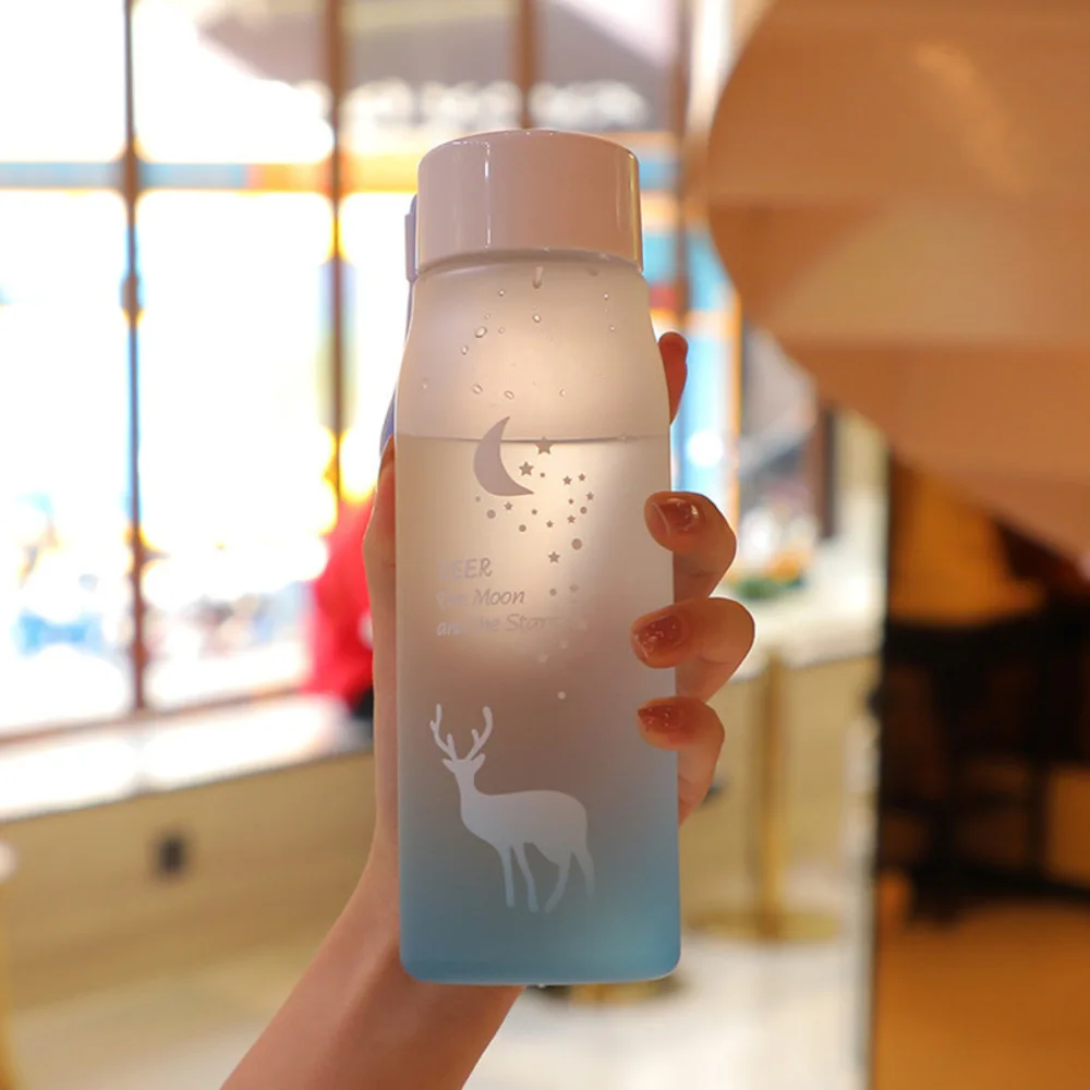 

Portable With Rope Water Bottle Outdoor Sports Leak Proof Biking Travel Hiking Camping Kettle Tea Milk Kids Drinking Cup 560M L1