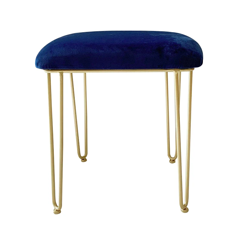 

Nordic makeup stool dressing stool bedroom stool round stool dressing table stool golden fitting room chair modern minimalist